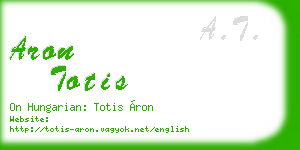 aron totis business card