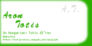 aron totis business card